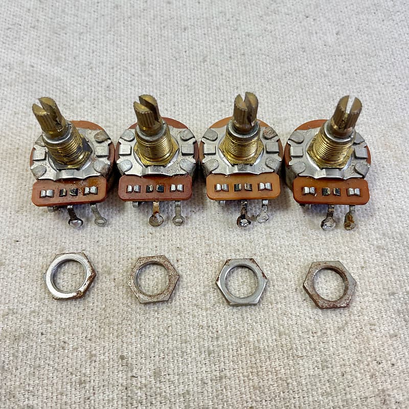 Vintage Gibson CTS 500K Potentiometers Pots Switchcraft Jack