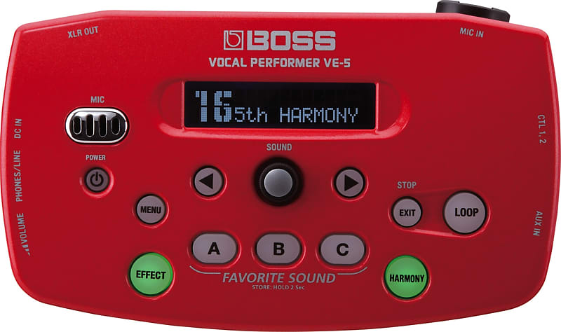 BOSS VE-5 Vocal Performer RED(ボス ボーカルエフェクター