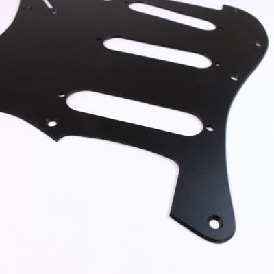 Matte Black Anodized Aluminum Pickguard, SSS, Fits 11 hole Mexican and American Fender Strat image 4