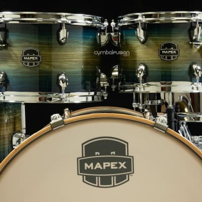 Mapex Armory 6pc Studioease Fast Toms Shell Pack - Rainforest Burst image 2