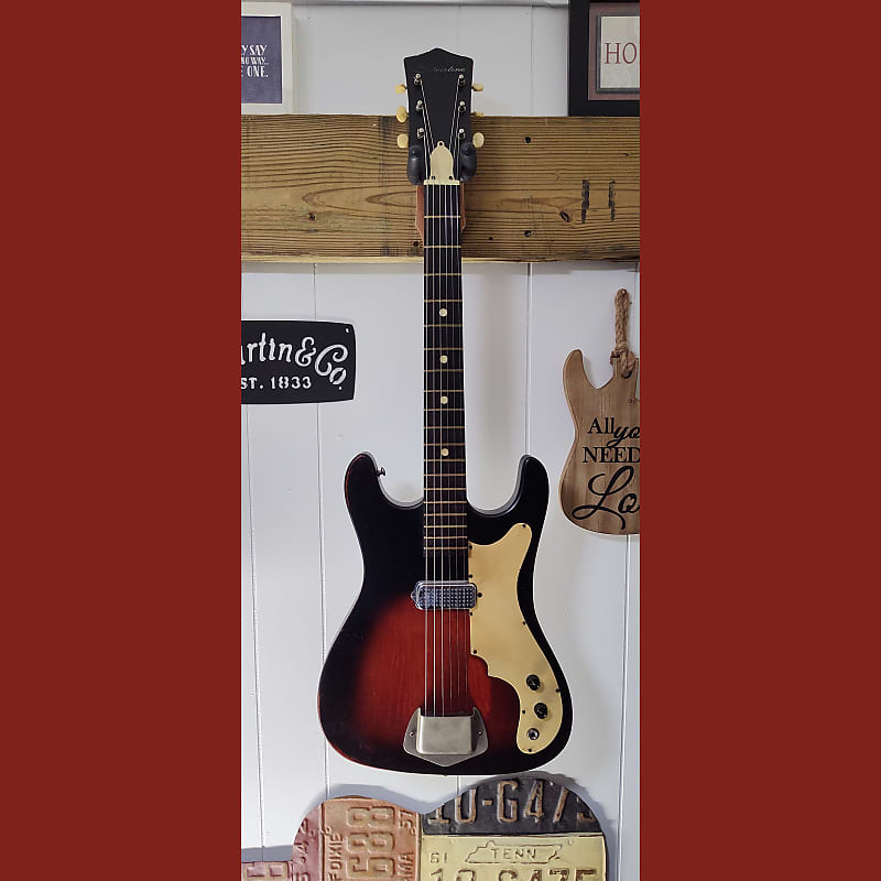 RARE 1962 SILVERTONE SUNBURST 1414 ELECTRIC GUITAR MADE IN Reverb