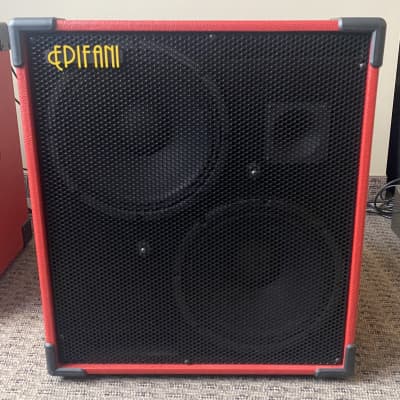 Epifani DIST 210 Black 500W 2x10 Bass Speaker Cabinet, 4 & 8 Ohms 