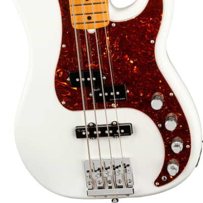 Fender American Ultra Precision Bass. Maple FB, Arctic Pearl image 5