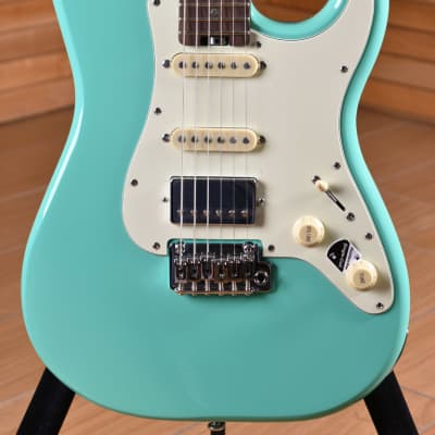 Schecter Traditional Route 66 Kingman HSS Surf Green image 5