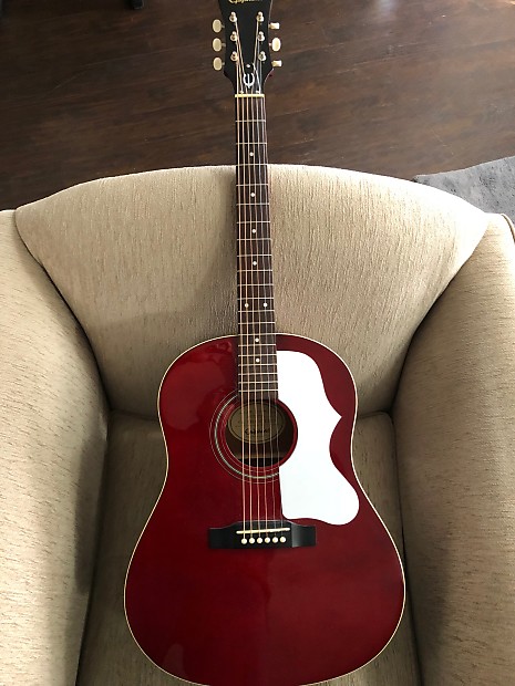Epiphone EJ45 Wine Red 1963 Reissue (EJ-45 WR) | Reverb