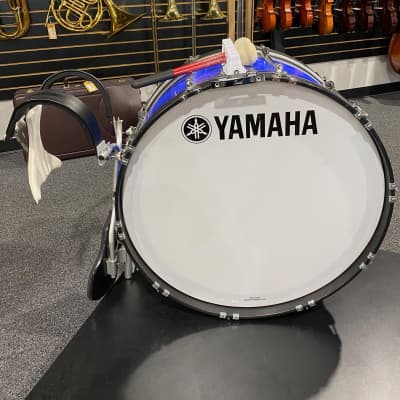 Yamaha 28in Marching Bass Drum with Harness and Beaters image 6