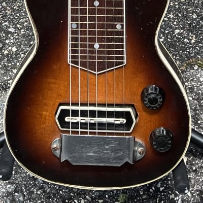 1938 Gibson EH-150 7 String Lap Steel Guitar W/OHSC Sunburst Vintage image 2