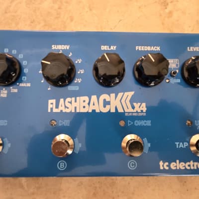 TC Electronic Flashback 2 X4 Delay & Looper 2011 - 2019 - Blue image 1