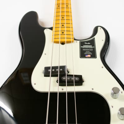 Fender American Professional II Precision Bass - Black with Maple Fingerboard image 3