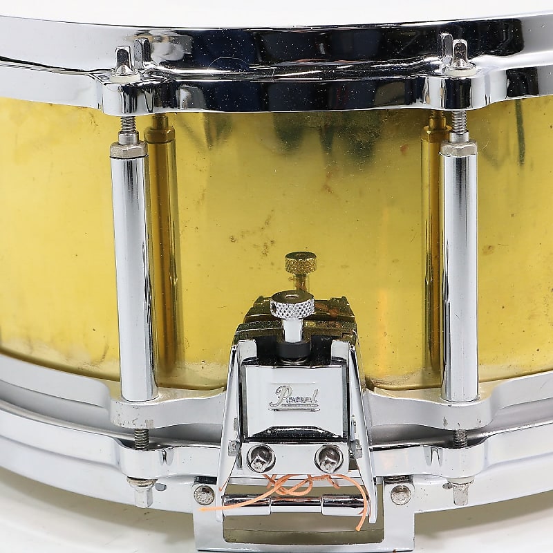 Pearl Free Floating Brass Snare Drum 14 x 3.5 – Blakes Drum Shop