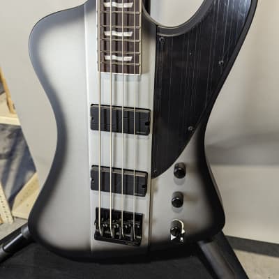ESP LTD Phoenix-1004 Silver Sunburst Satin 4-String Bass Guitar image 3