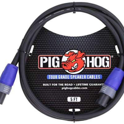 Pig Hog Tour Grade Speakon Speaker Cable - 5' image 1