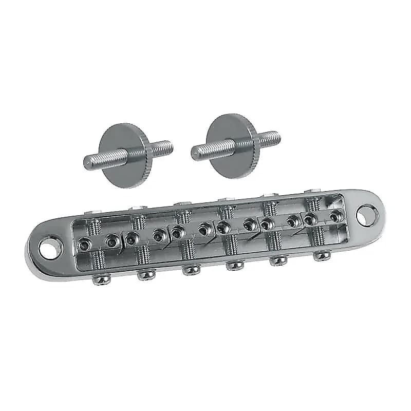 Gotoh 510BN Height Adjustable Tuneomatic Bridge Chrome Reverb