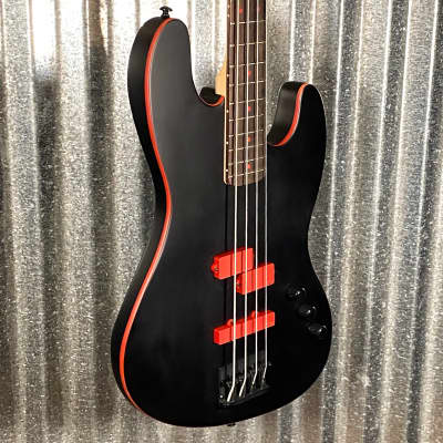 ESP LTD FBJ-400 Frank Bello 4 String Bass EMG PJ Black Satin #0339 Used image 6