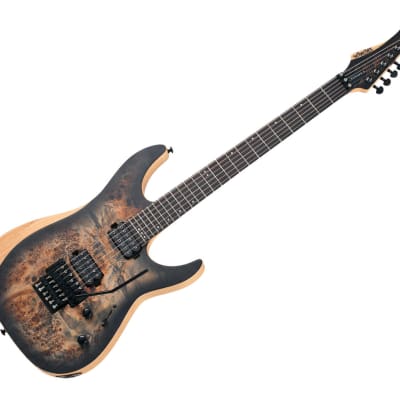 Schecter Reaper-6 FR Electric Guitar - Satin Charcoal Burst image 1