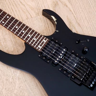 1994 Ibanez RG570 Electric Guitar HSH Black Japan Fujigen