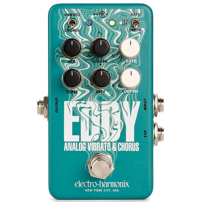 Electro-Harmonix EDDY Analog Vibrato & Chorus Effects Pedal image 1