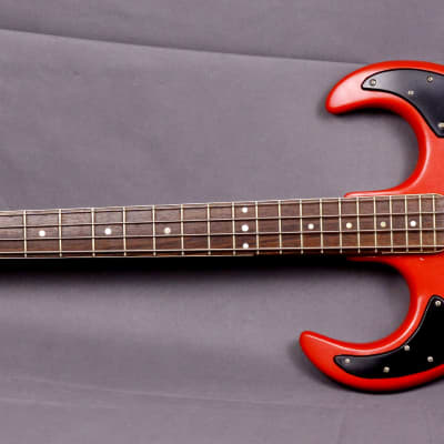 1960s Vintage Burns Baldwin Baby Bison Bass Red Made in England image 9