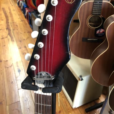 1960's Teisco Tulio EJ-2 MIJ Japan w/case,strap,cable | Reverb