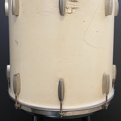 Slingerland 14x28/9x13/16x16" 40s Radio King Drum Set - White Lacquer Paint image 10