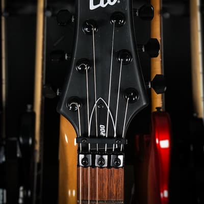 ESP LTD F-200 Electric Guitar with Floyd Rose - Satin Black image 5