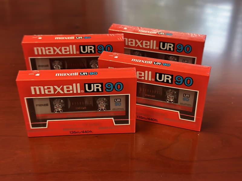 Maxell UR90 Cassette + TDK D60 Cassette NOS - Lot of 7 tapes [[NEVER OPENED]]!!!  			