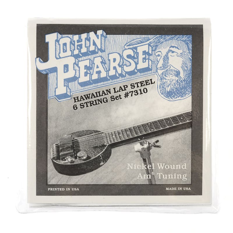 John Pearse Hawaiian Lap Steel Strings Pure Nickel Am6 Tuning Reverb