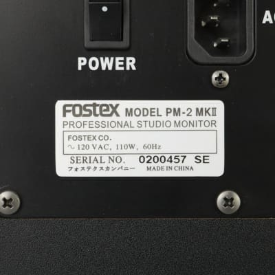 Fostex PM-2 MkII Active Studio Monitors Speakers Powered #37922 image 15