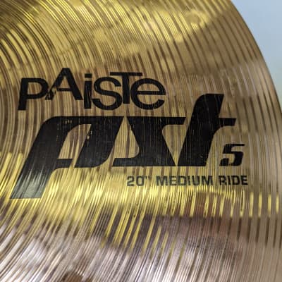 Sleeper! Paiste PST 5 Made In Germany 20" Medium Ride Cymbal - Looks & Sounds Excellent! image 2