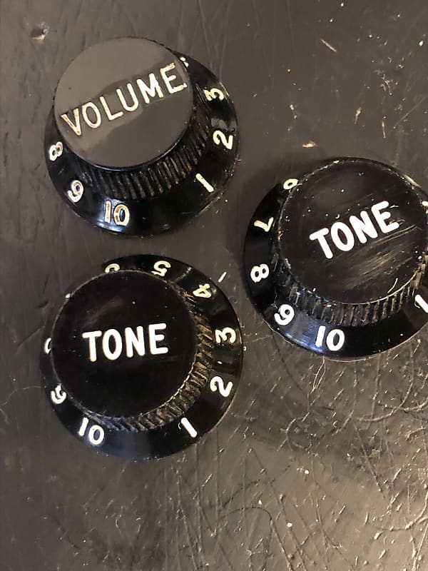 Fender Volume and tone knobs set 1975-80 | Reverb