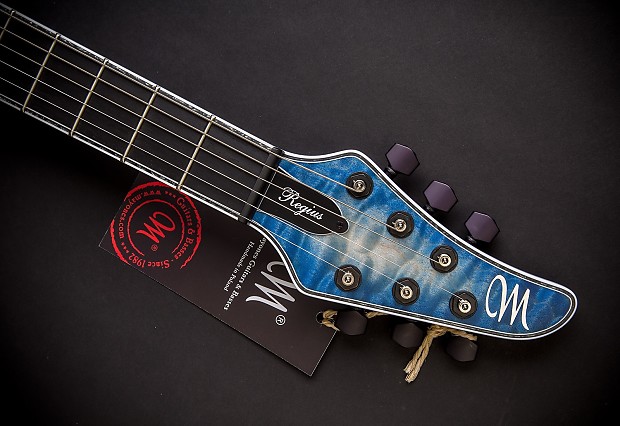 Mayones Regius 6 Trans Natural Fade Blue Burst 4A Quilt w