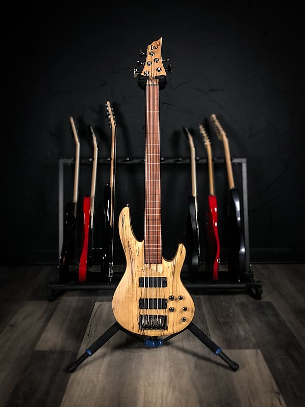 ESP LTD B-205SM Fretless 5-String Bass - Natural Satin | Reverb