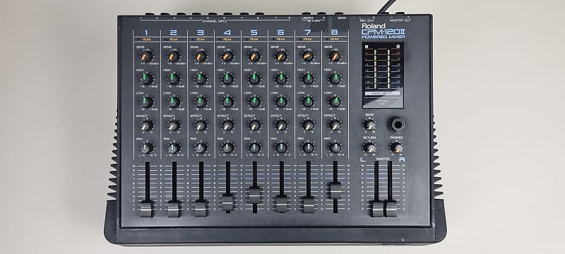 Roland CPM-120 II 8 Channel Powered Mixer 1990's - Black