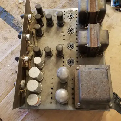 Stromberg-Carlson AU35 AU-35 Tube PA Amp Pre Mixer 30 Watts Mono HUGE 1950s - Grey Steel image 14