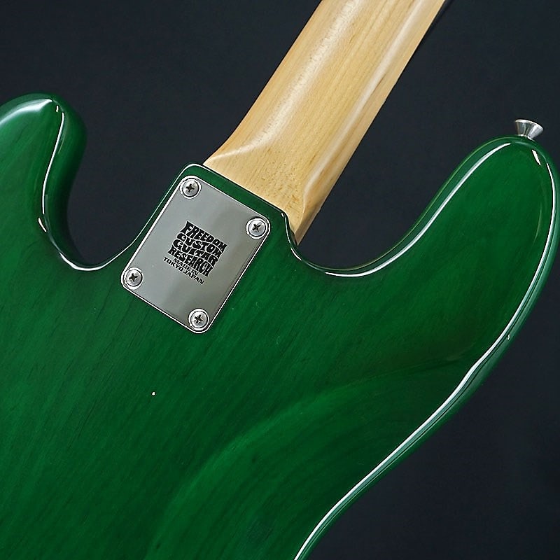 Provision [USED] Custom Order PJ Bass 5A Flame Maple Top (See Through Green)
