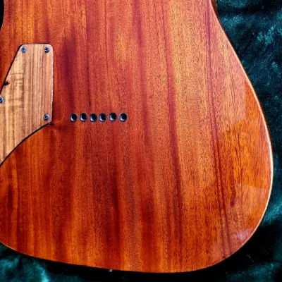 SJ Custom Guitars  Telecaster quilted mango top, one piece mahogany back, gotoh tuners, quantum pickups image 12
