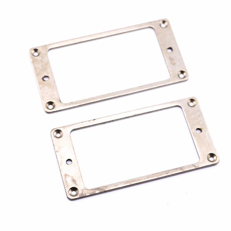 AGP ™ - Aged Chrome Flat Bottom Metal Humbucker Ring Set | Reverb