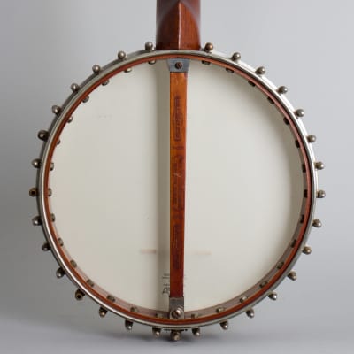 W. A. Cole  Eclipse 5 String Banjo,  c. 1892, ser. #256, black tolex hard shell case. image 4