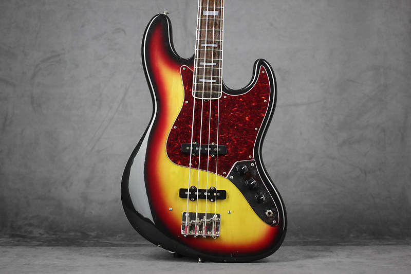 Japan Matsumoku vintage Gneco Greco Jazz Bass 1975 Sunburst