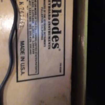 Rhodes Mark II Stage 73-Key Electric Piano 1979 - 1983 - Black Flat Top image 6