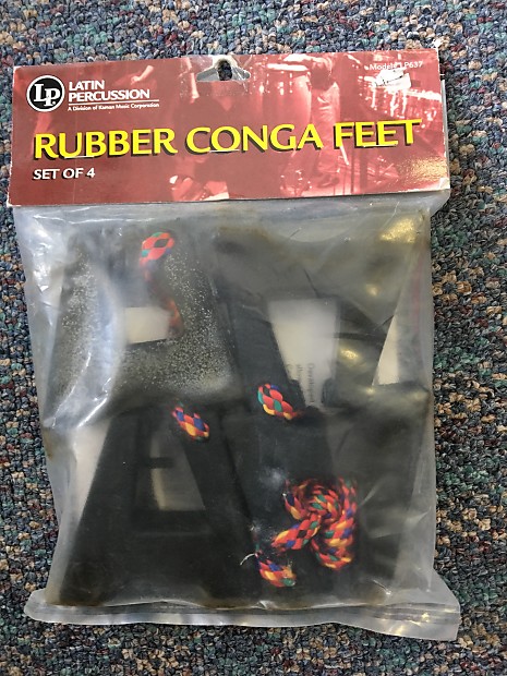 Latin Percussion LP637 Rubber Conga Feet (4-Pack) image 1