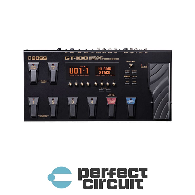 Boss GT100 Amp Effects Pedal Reverb