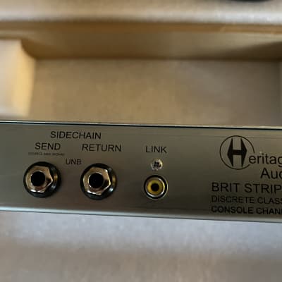 Heritage Audio Brit Strip 1073 style mic pre and EQ with vintage diode bridge compressor channel str image 9