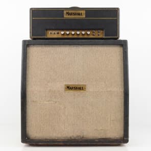 1965 Marshall JTM45 MKII Block Logo Head w/ 4x12 Slant Cabinet 