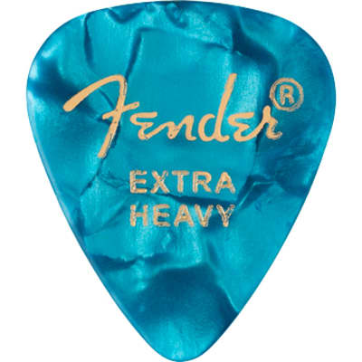 Fender 351 Shape Premium Picks, Extra Heavy, Ocean Turquoise, 12 Count for sale