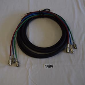 CANAR  LV-615 BNC / BNC 3-Ch. 75ohm Component Video Coaxial Snake Cable 10' #1494 image 1