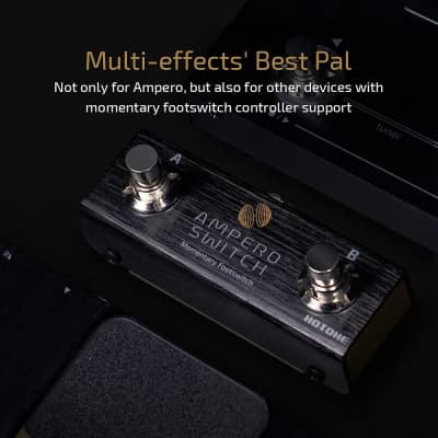 Hotone Ampero Switch 2-Way Momentary Dual Footswitch Foot Controller 1/4-Inch Pedal Switcher (FS-1(Ampero Switch)) image 2