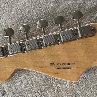 2019 Fender Stratocaster Loaded Maple Neck Staggered Tuners + F Neck Plate w Screws MIM Mexico image 13