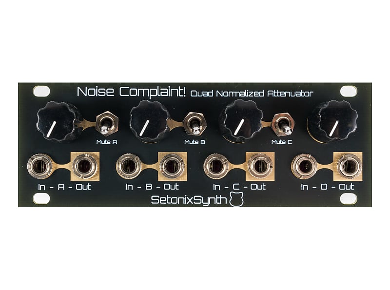 Setonixsynth Noise Complaint! Quad Attenuator (Intellijel Reverb UK