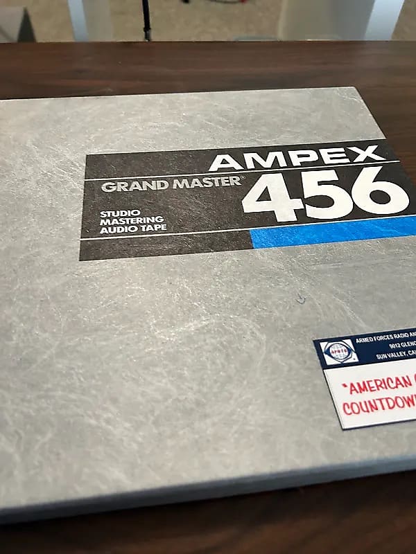 Ampex 456 [Lot of 5] grand master Tape and reel 1/4, 10.5